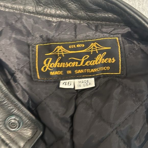 Johnson Leather - Black Leather Jacket - Picture 3 of 3